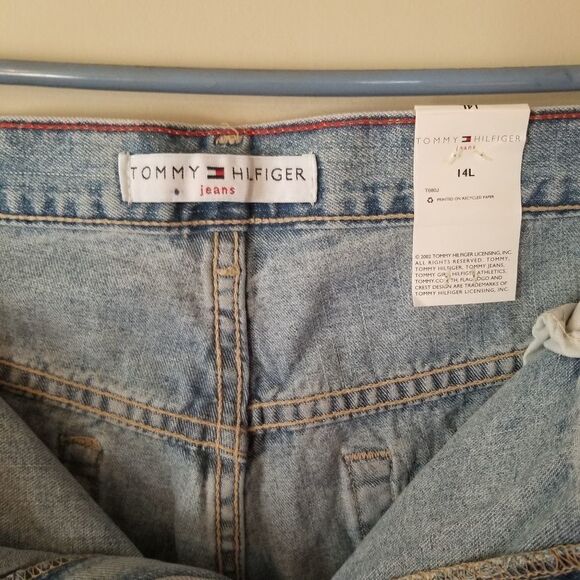 Y2K Tommy Hilfiger Vintage 2002 Straight Leg Denim Size 14 NWT - Picture 5 of 8